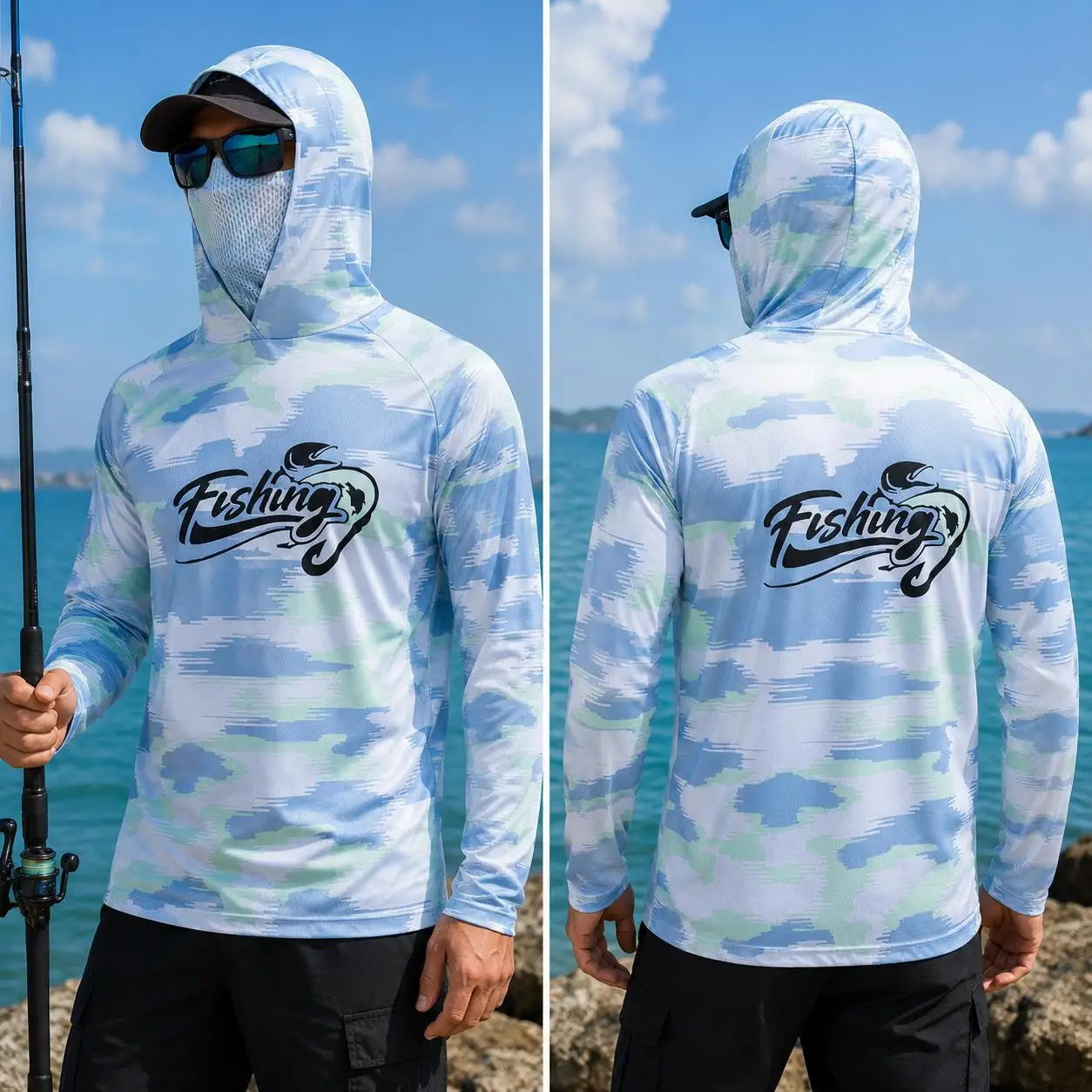 Heren vissershirt met capuchon - Fishing Shirt Uv Protection recensie en prijs