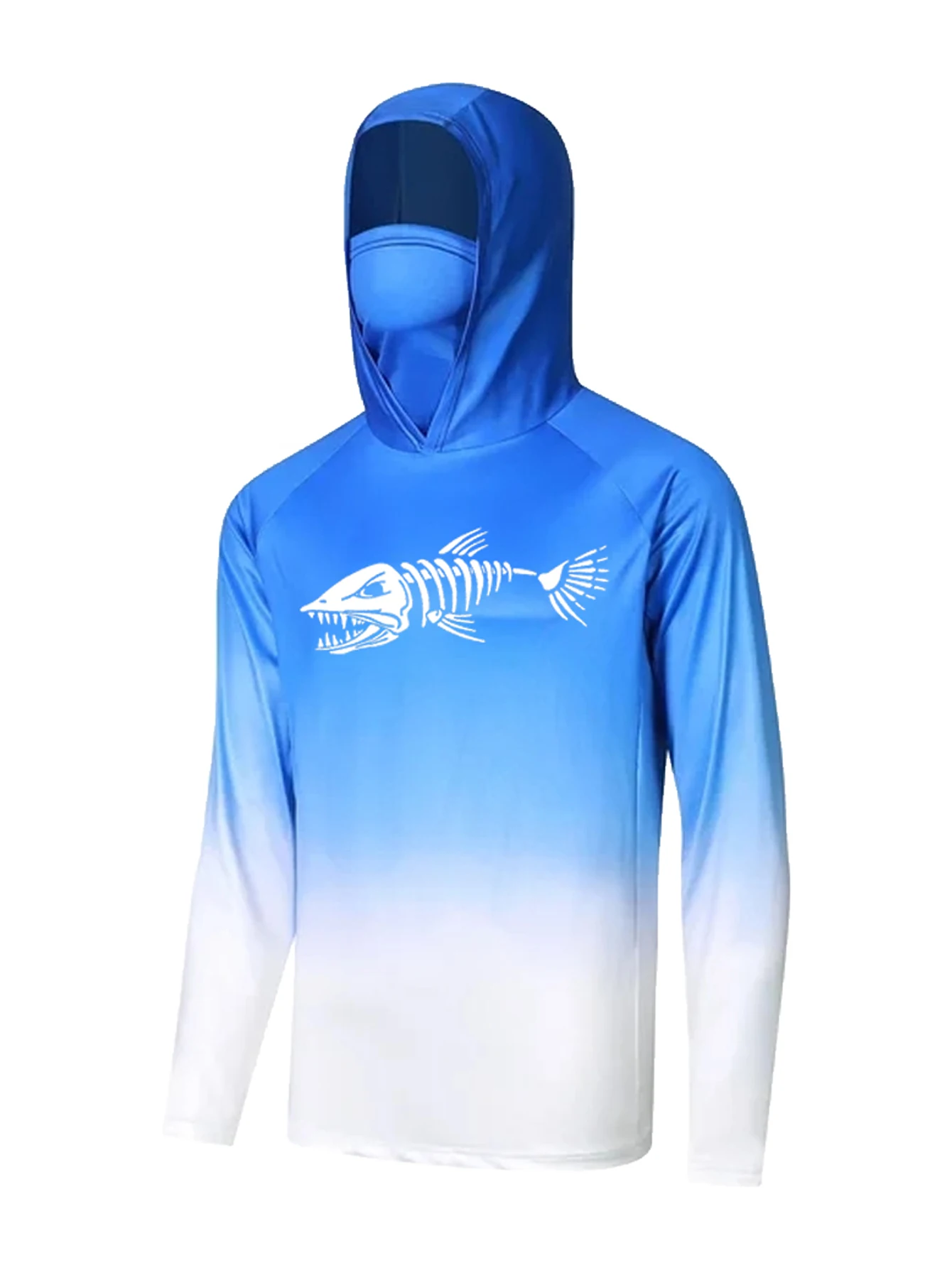 Unisex blauw gradient visserss - Fishing Shirt Uv Protection recensie en prijs