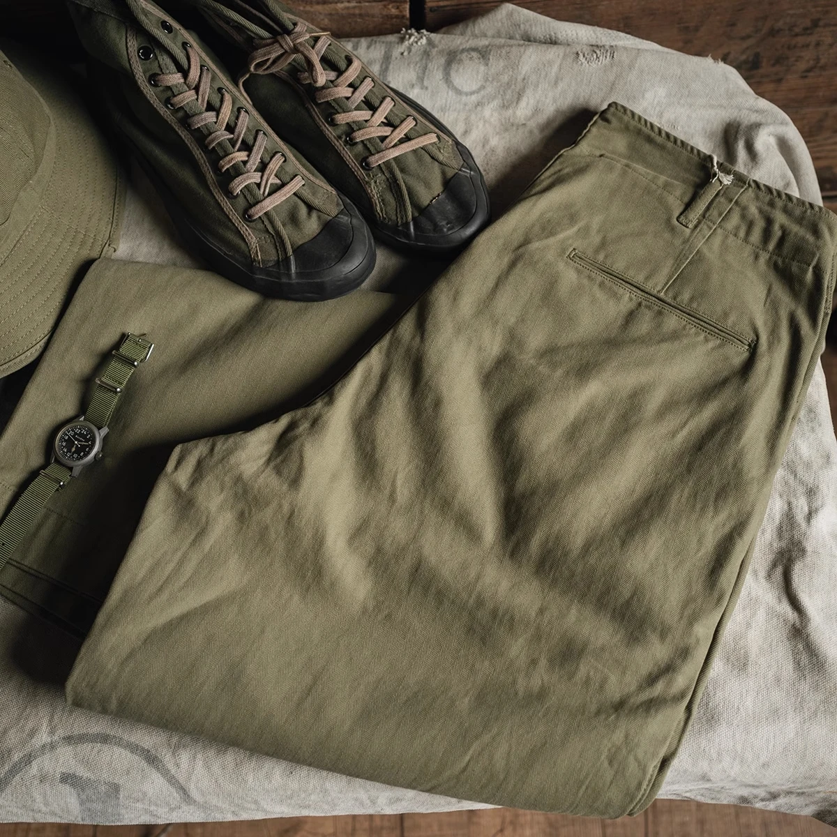 Bronson M-41 Visgraat Twill Ut - Fishing Pants Waterproof recensie en prijs